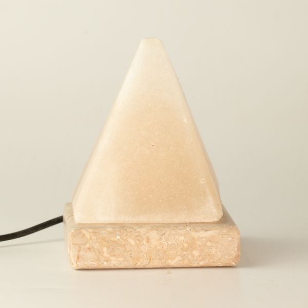 Lámpara de sal USB Piramide Blanca - 9 cm (multi)