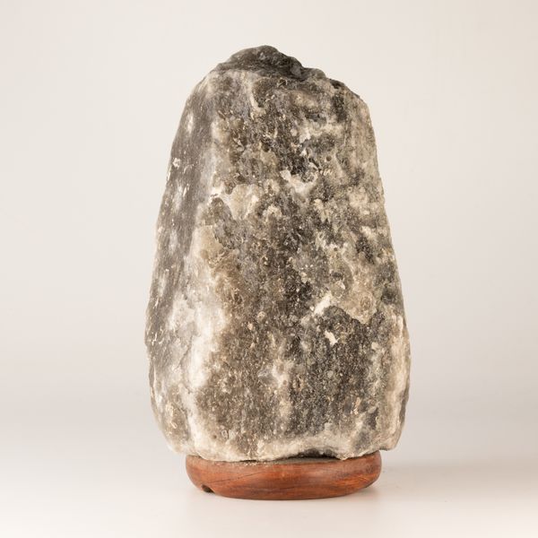 Lámpara de sal natural del Himalaya gris - 3-5 kg