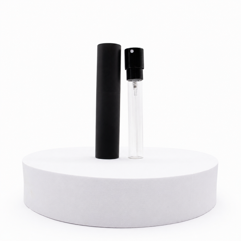 Frasco de perfume con aplicador giratorio - 10ml - Negro