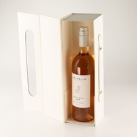 Caja de regalo plana - Forma de caja de vino (33.5x10x10.5 cm) - Blanco