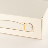 Caja de regalo plana - cesta mediana  (24x18.2x8cm) - Blanco