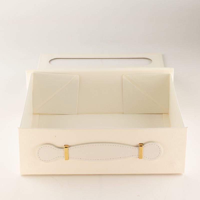 Caja de regalo plana - cesta mediana  (24x18.2x8cm) - Blanco