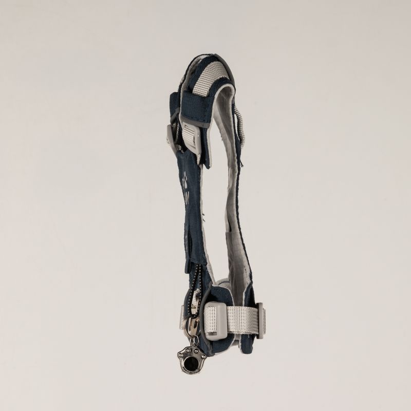 PAW - XS (2-4 kg) Arnés de paso para perros Guardian con malla reflectante - Rock Grey - Black Obsidian Charm