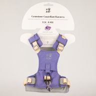 PAW - S (4-8 kg) Arnés de paso para perros Guardian con malla reflectante - Lavanda - Colgante de amatista