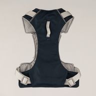 PAW - S (4-8 kg) Arnés de paso para perros Guardian con malla reflectante - Gris roca - Colgante de obsidiana negra