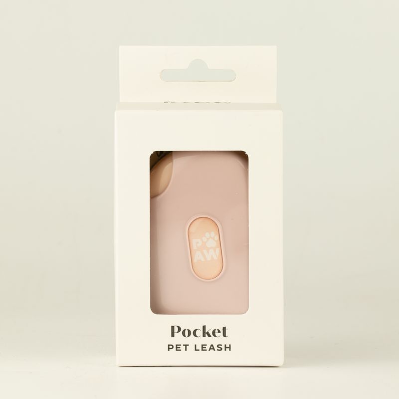 Correa para mascotas Paw - Pocket Pod - Rosa - 1,5 m