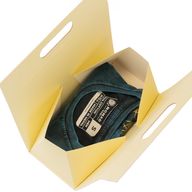 Caja de regalo plegable - Caja de mano  (20x10x20 cm) - Marfil