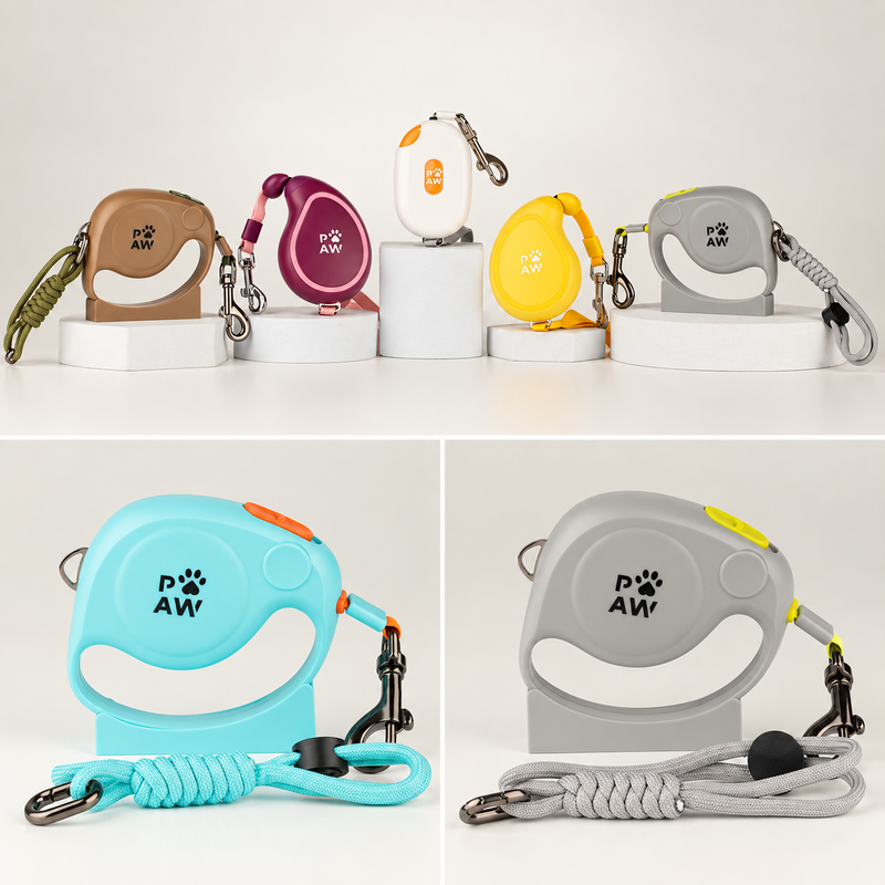 P-AW Diseñador Correa Retráctil para Mascotas - Pack de Inicio