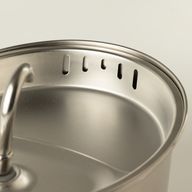 Tazones para comida PAW - Fuente de agua eléctrica de 2.5 litros - USB - acero inoxidable (304)