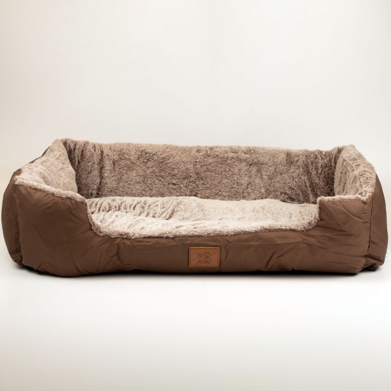 Cama de patitas - Oso de peluche marrón mediano - 70x55x18 cm