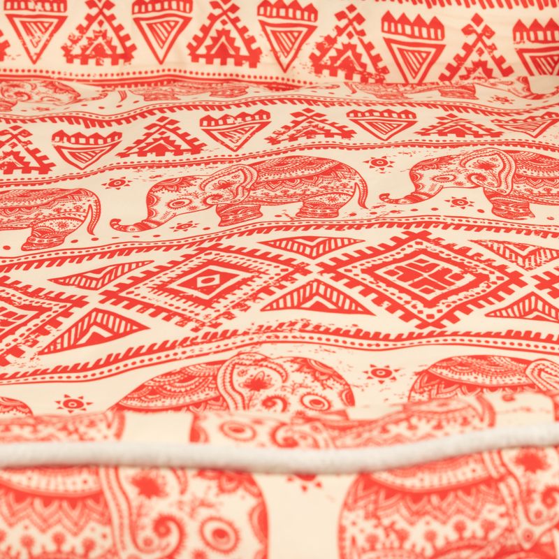 Cama para Patas - Lucky Elephant - Rojo 60x50x14cm