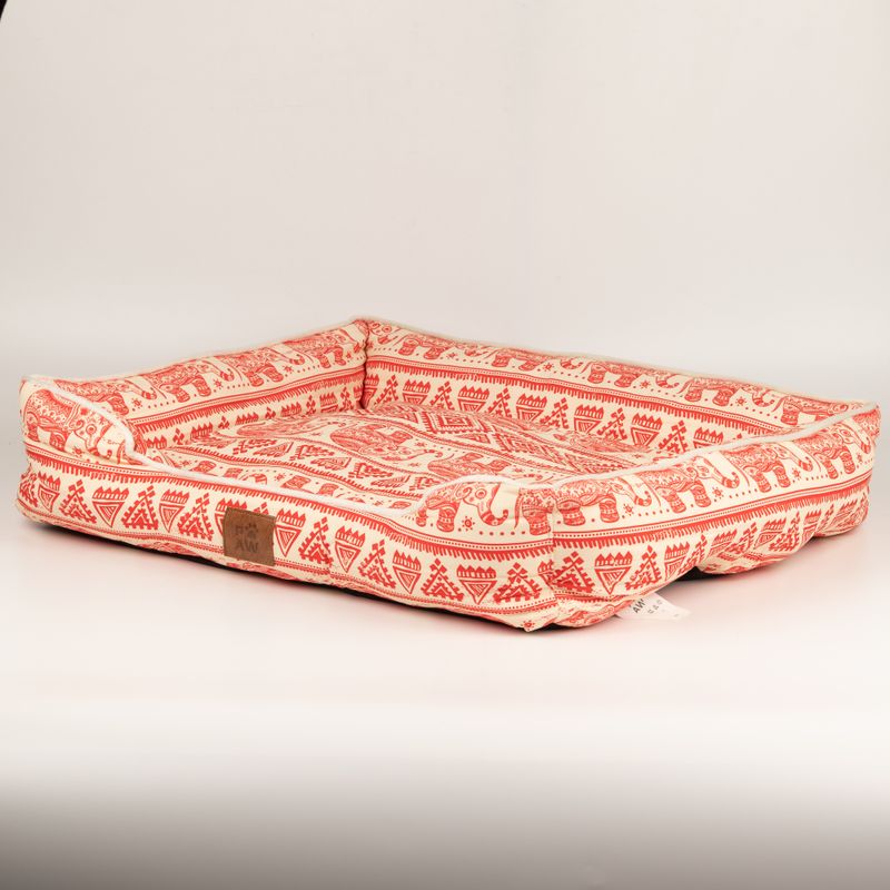Cama para Patas - Lucky Elephant - Rojo 60x50x14cm