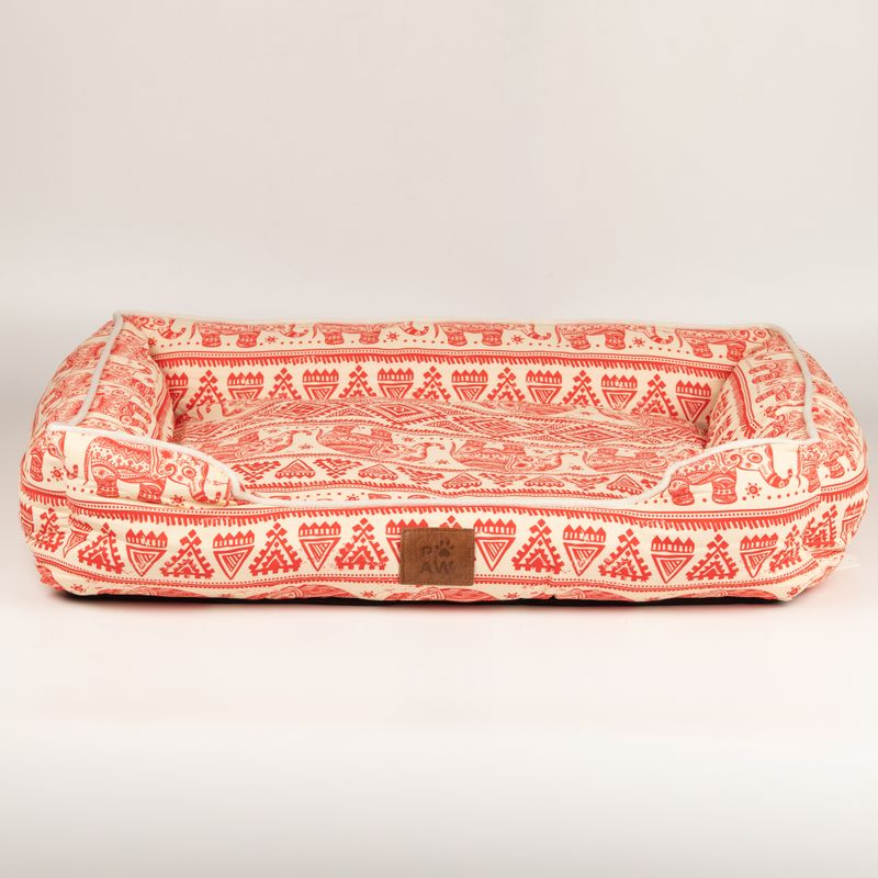 Cama para Patas - Lucky Elephant - Rojo 60x50x14cm