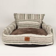 Paw Bed - Sofá Mediano - Rayas Marrones - 60x60x28cm