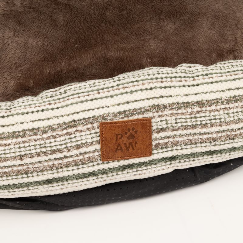 Paw Bed - Sofá Mediano - Rayas Marrones - 60x60x28cm