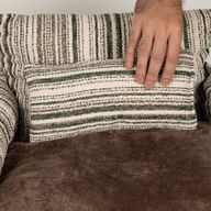 Paw Bed - Sofá Mediano - Rayas Marrones - 60x60x28cm