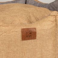 Cama para patitas - Mediano Corona Real - Arena y Gris - 50x50x26 cm