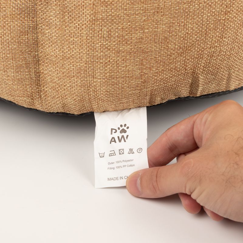 Cama para patitas - Mediano Corona Real - Arena y Gris - 50x50x26 cm