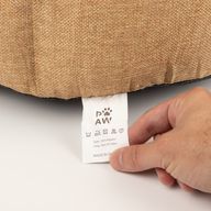 Cama para patitas - Mediano Corona Real - Arena y Gris - 50x50x26 cm