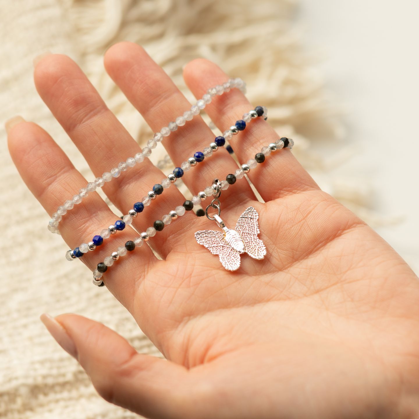 Set de pulseras de piedras preciosas del Espíritu Ninfa
