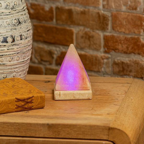 Lámpara de sal natural USB de calidad - 9 cm (multicolor)