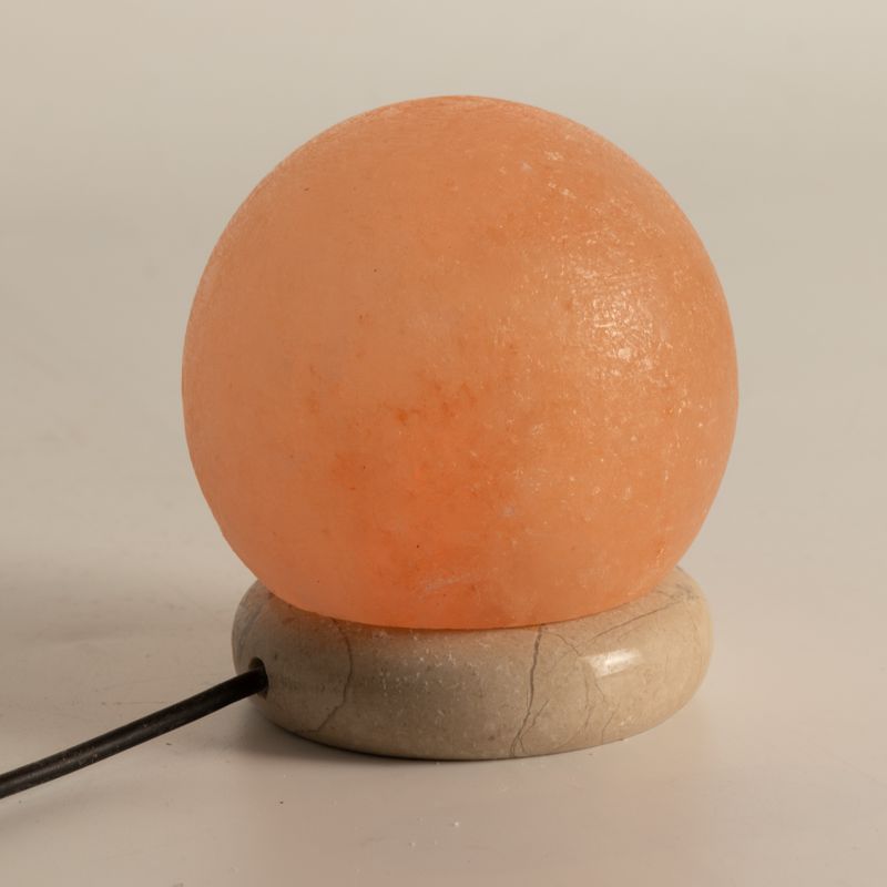 Lámpara de sal USB en forma de bola de calidad - 8 cm (multicolor)