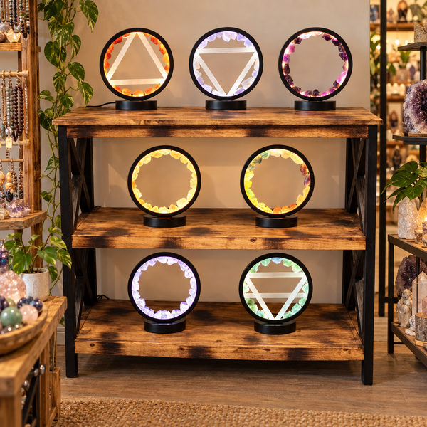 Lámparas con halo de piedras preciosas – Paquete de inicio de colección completa