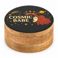 Caja redonda esmaltada - Cosmic Babe