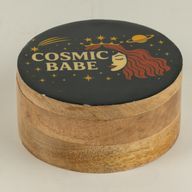 Caja redonda esmaltada - Cosmic Babe