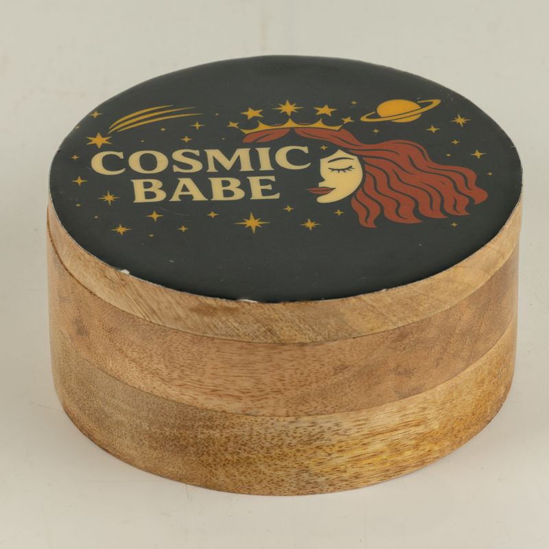Caja redonda esmaltada - Cosmic Babe