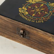 Caja esmaltada mediana - Brújula de la vida