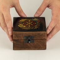 Caja pequeña esmaltada - Brújula de la vida