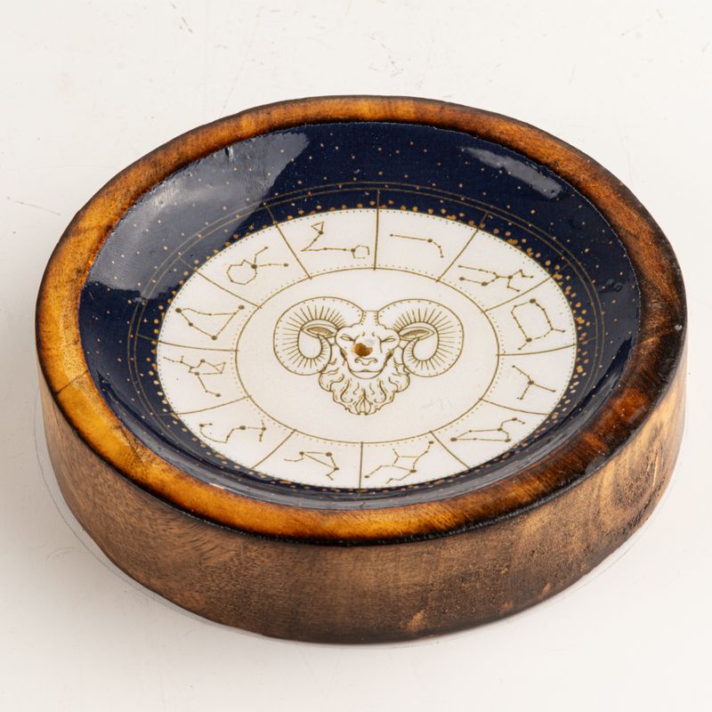 Mini cuenco y porta incienso signo del zodiaco - Aries