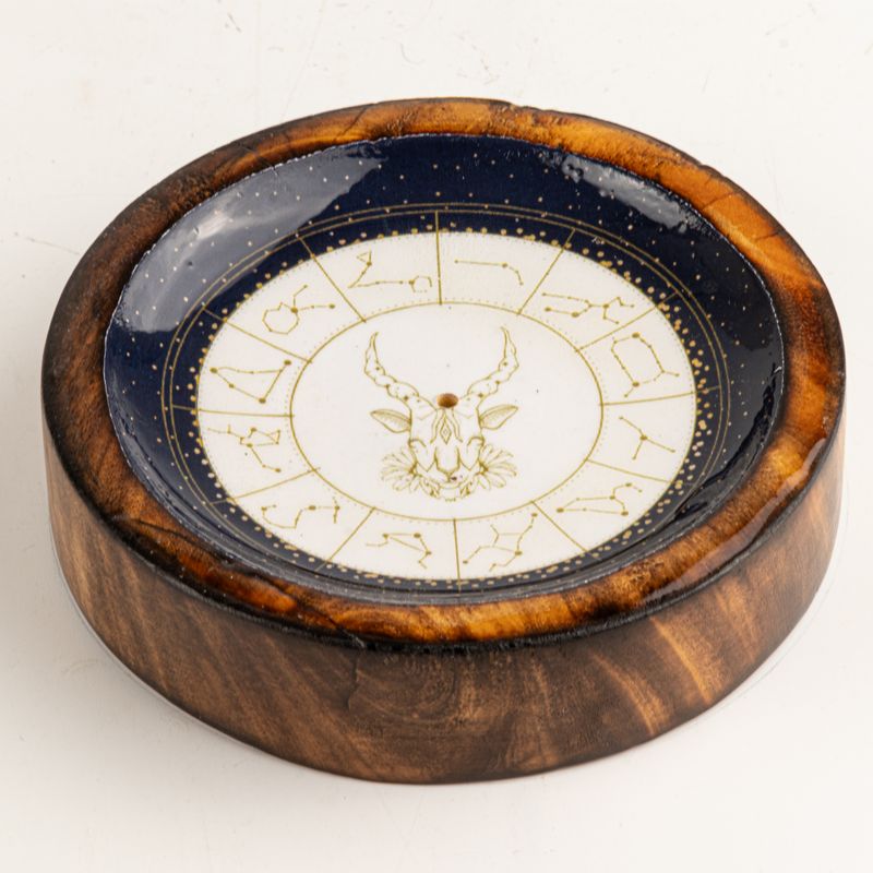 Mini cuenco y porta-incienso del signo del zodiaco - Capricornio