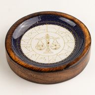 Mini cuenco y soporte para varitas de incienso Signo del Zodiaco - Libra