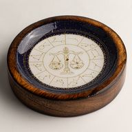 Mini cuenco y soporte para varitas de incienso Signo del Zodiaco - Libra