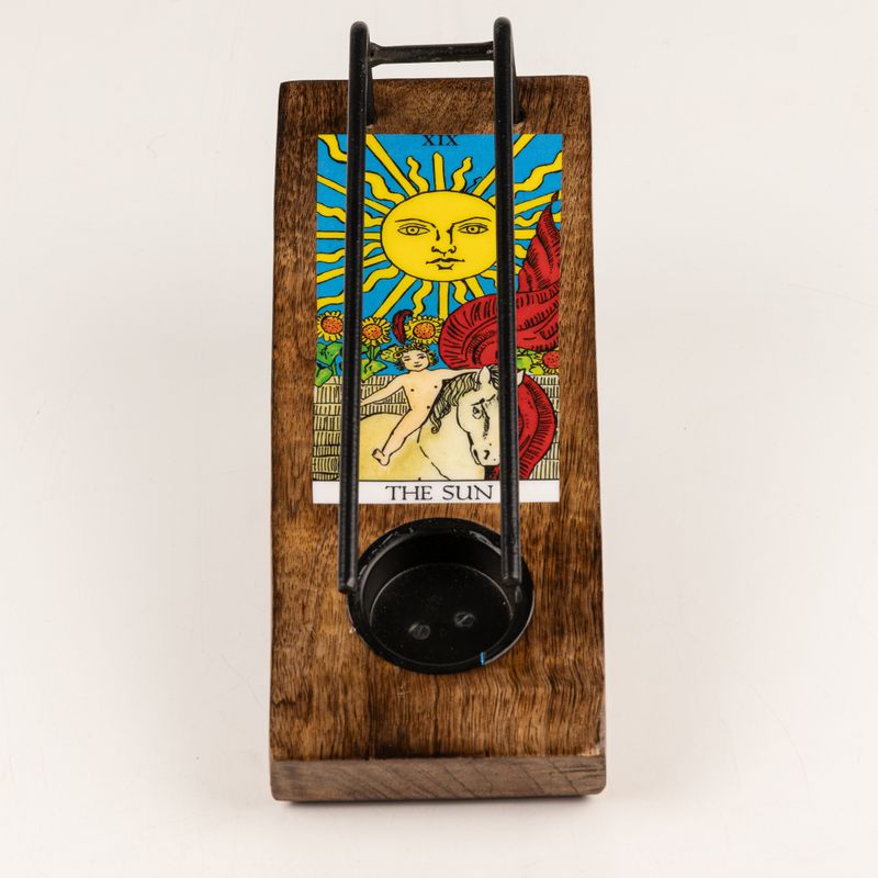 Sahumador grande esmaltado para atados de salvia - El Sol