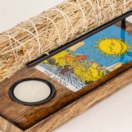 Sahumador grande esmaltado para atados de salvia - La Luna