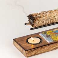 Sahumador grande esmaltado para atados de salvia - La Luna