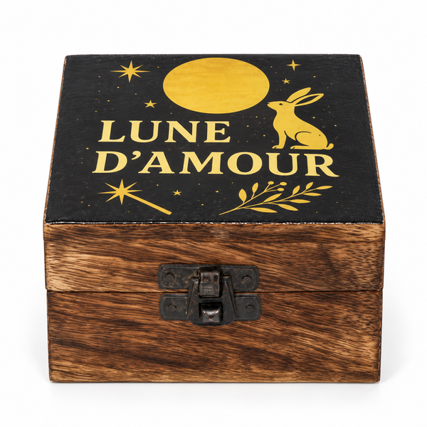 Caja de Madera Pequeña Esmaltada - Lune D'Amore