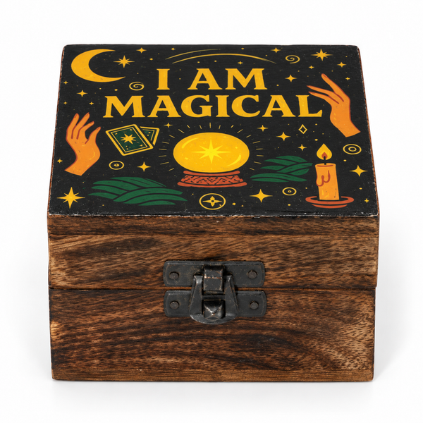 Caja de Madera Pequeña Esmaltada - I am Magical