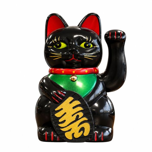 Gato Negro Dinero - 15cm