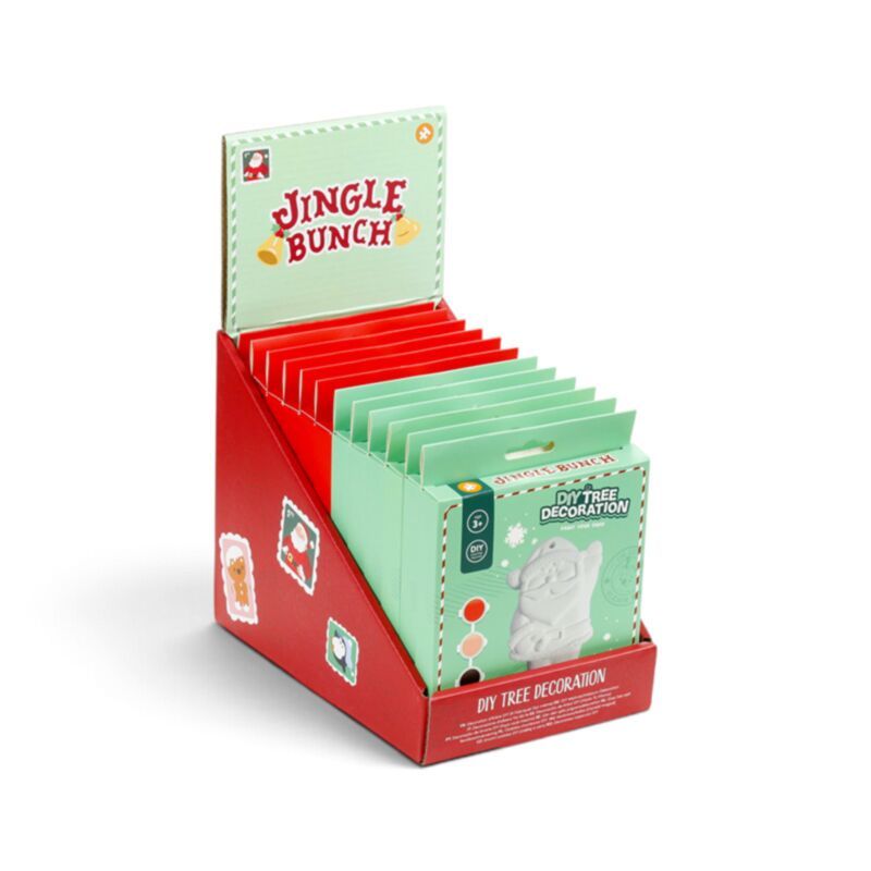 Decoración navideña para árbol «Pinta tu propio adorno» Jingle Bunch