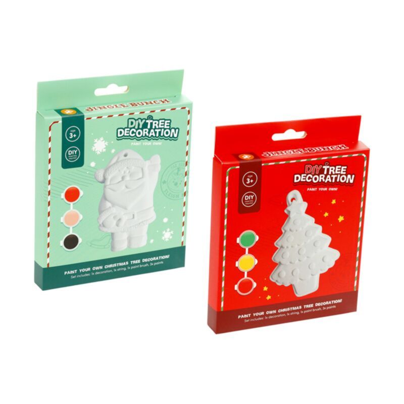 Decoración navideña para árbol «Pinta tu propio adorno» Jingle Bunch