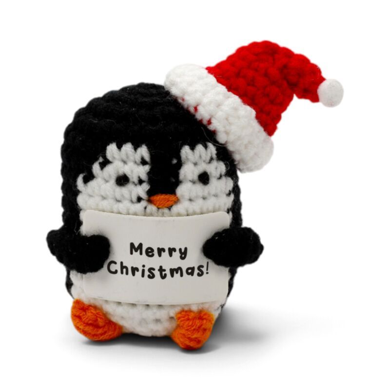 Surtido navideño de crochet de apoyo emocional positivo