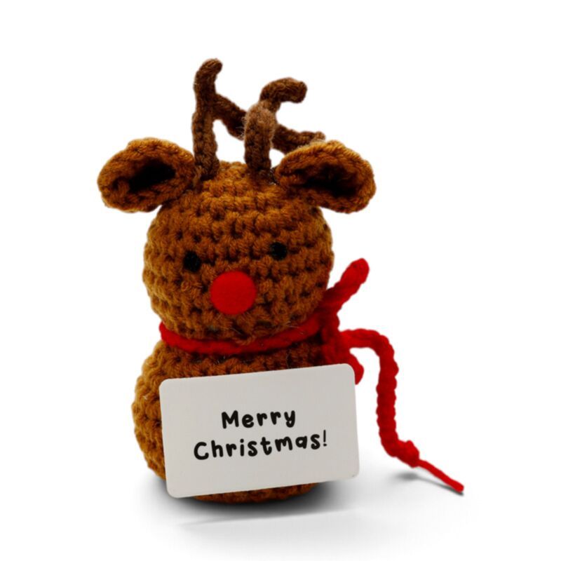 Surtido navideño de crochet de apoyo emocional positivo