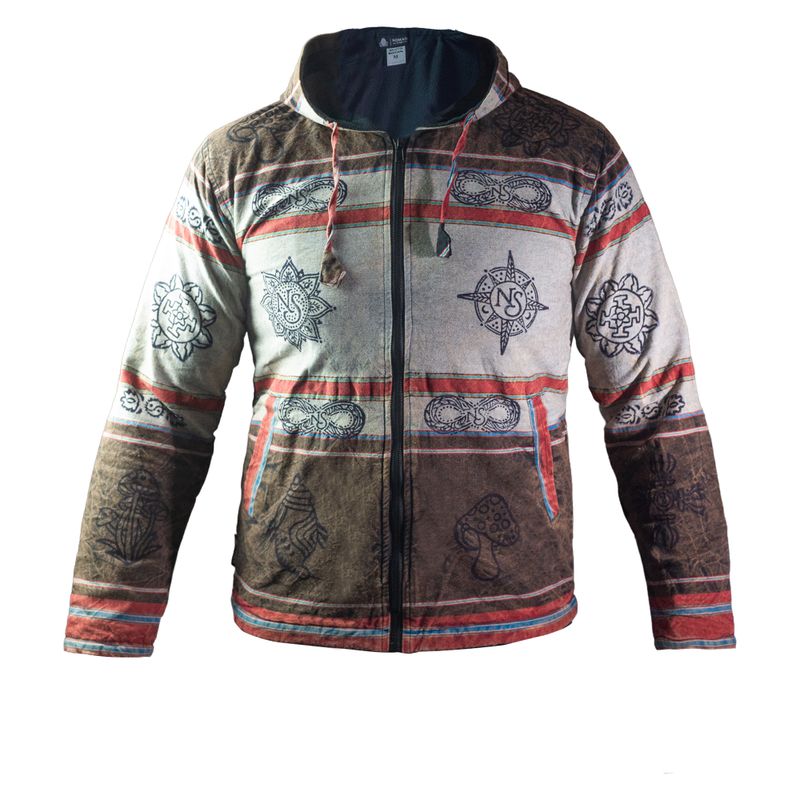 Chaqueta Nomad Sari Himalayan Soul - Mandala de piedra - Mediana