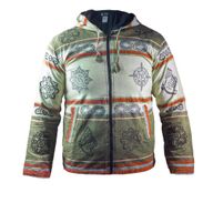 Mediana - Chaqueta Himalayan Soul Nomad Sari - Verde Mantra