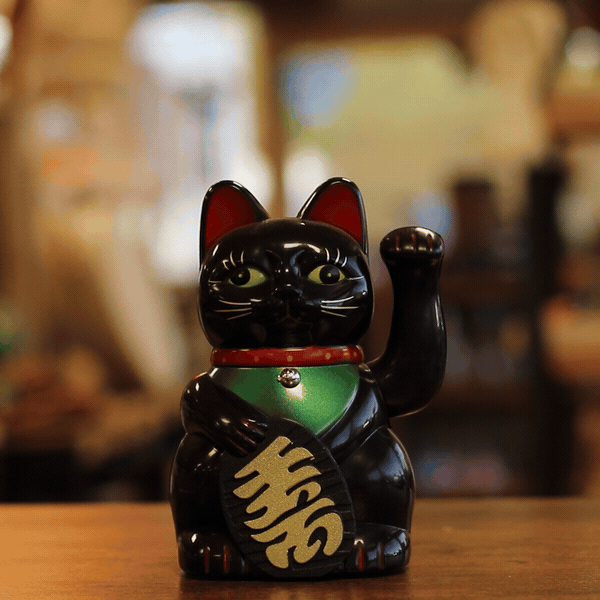 Gato Negro Dinero - 15cm