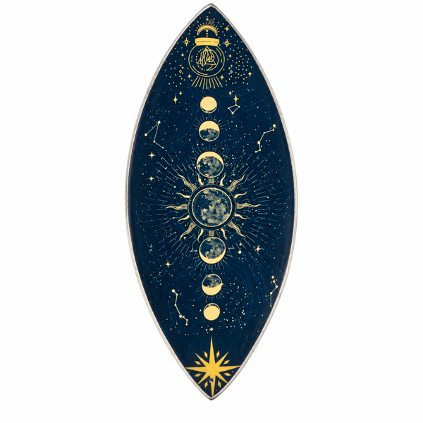 Porta incienso esmaltado - Aluminio - Fases de la Luna Zodiak